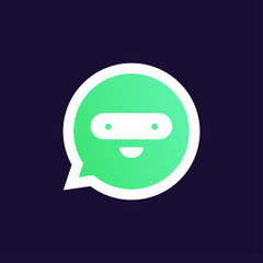 vector illustration of ninja chat / talk logo template perfect for communication company, mobile application, web logo, and tech startup.