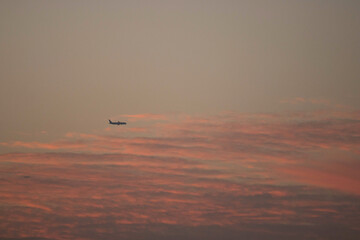 sunset in the sky
