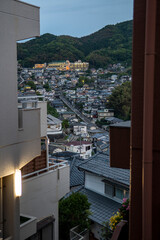 都市景観　長崎市の夕暮れ