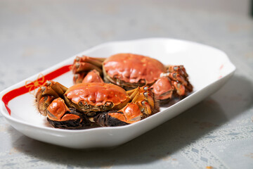 crab on a plate