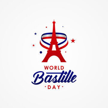 Happy Bastille Day Vector Design Illustration For Celebrate Moment