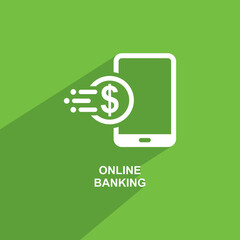 online banking icon, Business icon vector