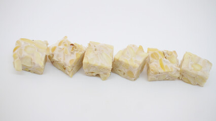 photo of fermented soybean cake slices