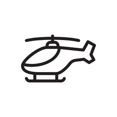 helicopter icon vector symbol template