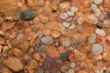 Colorful rocks with strange shapes, in a Geopark, China