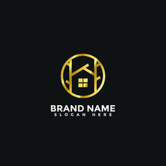 Home Real Estate Logo Vector 