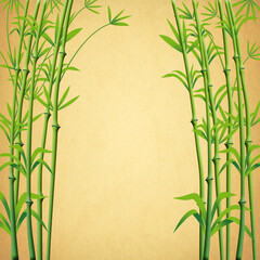 Bamboo Branches Background Ready for design.