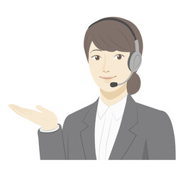 Female illustration / Guidance by hand