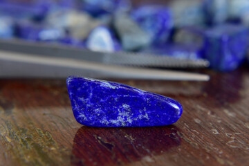 Lapis Lazuli Beautiful natural blue stone For making jewelry	