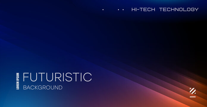 Futuristic technology lines background with light effect. Abstract design template for brochures, flyers, magazine, business card, branding, banners, headers, book covers, notebooks background vector