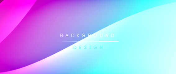 Fluid gradient waves with shadow lines and glowing light effect, modern flowing motion abstract background for cover, placards, poster, banner or flyer