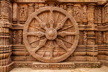 The ancient Sun temple at Konark built in 13th century is a world heritage conservation site today.