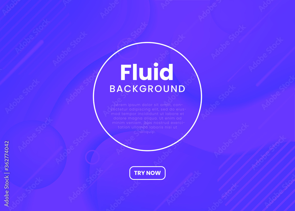 Poster abstract fluid 3d background with liquid modern shapes . isolated vector elements