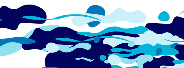 Trendy liquid style shapes abstract design, dynamic vector background for placards, brochures, posters, web landing pages, covers or banners