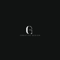 Fototapeta premium Abstract letter G logo design. Creative,Premium Minimal emblem design template. Graphic Alphabet Symbol for Corporate Business Identity. 