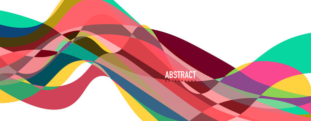 Fluid wave colorful abstract background. Dynamic colorful vibrant vector design
