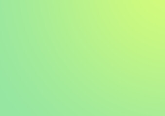 Gradation of light green to pastel green for the background.