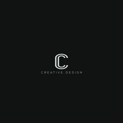 Creative letter  C/CC logo
, icon, app desin.minimal logo.