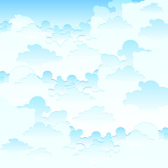 Blue sky clouds background
