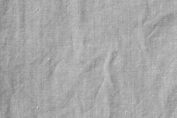 Fototapeta na wymiar Gray crumpled linen texture