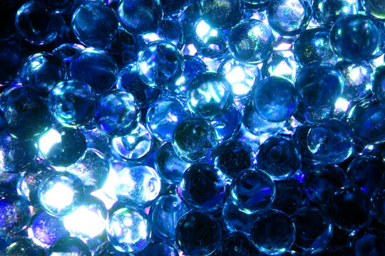blue glass balls texture