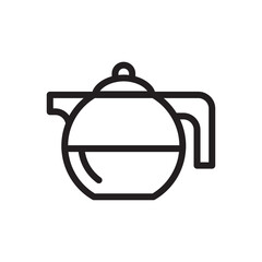 kettle icon vector symbol template