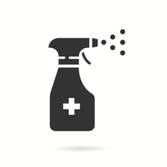 Spray bottle icon. Vector illustration.