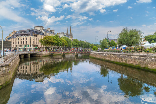 Quimper, France. Picturesque promenade