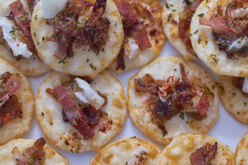 The homemade meal crispy bacon cracker