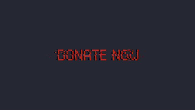 Donate now button with matte. Great for