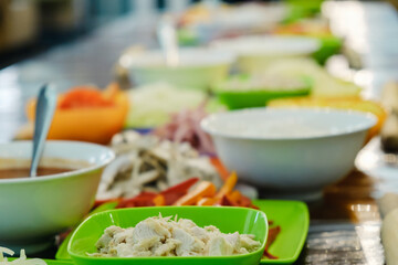 Cooking homemade Pizza on a wooden background.