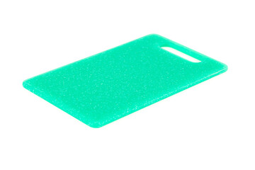 Green plastic cutting board
