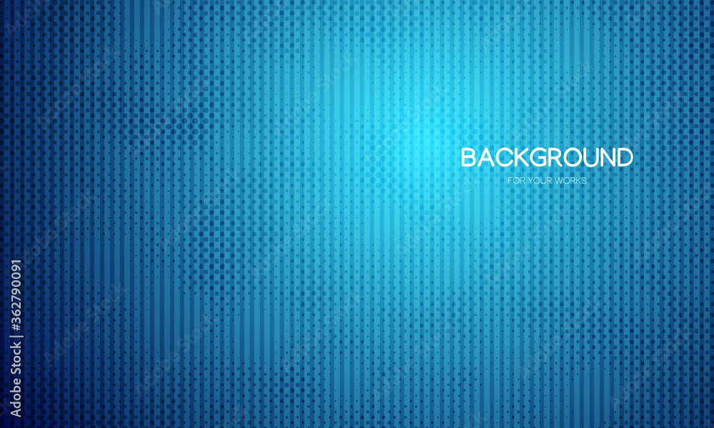 Aufkleber abstract background vector illustration. blue gradient with halftone dots and lines texture.