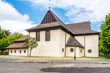Fototapeta na wymiar View at the Articular Church of Holy Trinity in Kezmarok ,Slovakia
