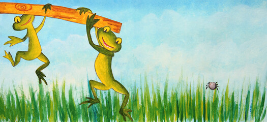 Candid children's illustration