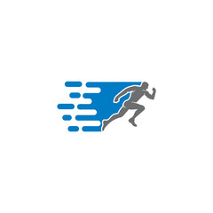 sprint logo , run logo vector