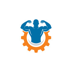 fitness gear logo , gym logo