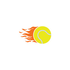 tennis ball logo , sport logo vector