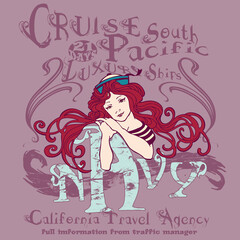 Sailor girl with red hair