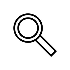 magnifying glass icon vector symbol template