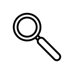 magnifying glass icon vector symbol template