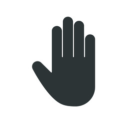 Obraz premium Hand icon. Stop sign icon. 