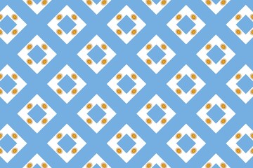 Simple geometric pattern in the colors of the national flag of Argentina