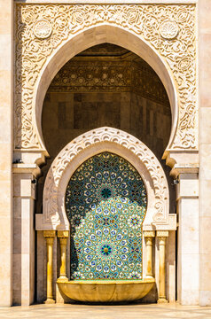 Brunnen an der Moschee Casablanca Marokko