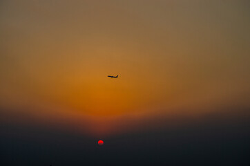 sunset in the sky