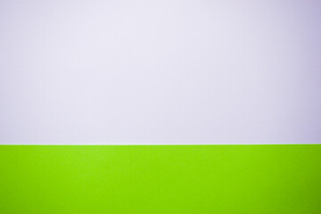 White and green abstract divided background
