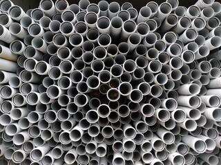 stack of metal pipes