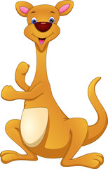 cartoon  cute kangaroo