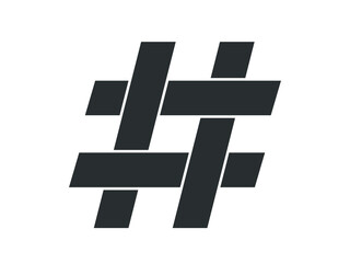 hashtag icon. Simple hashtag icon. 
