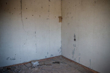 Interior of the old abandoned apartment